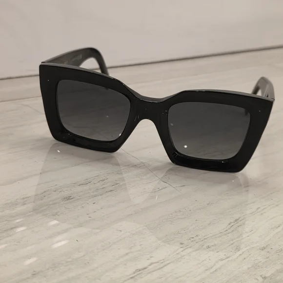 Celine Black Square Sunglasses - Picture 3 of 7